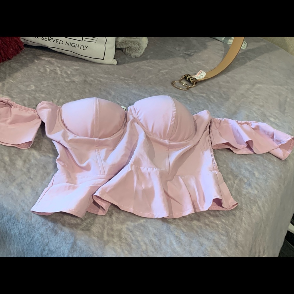 Beautiful pink crop top.